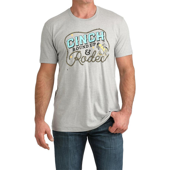 Men's Grey Round Up and Rodeo Tee Shirt