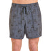 Men's Charcoal Novelty Swim Trunks