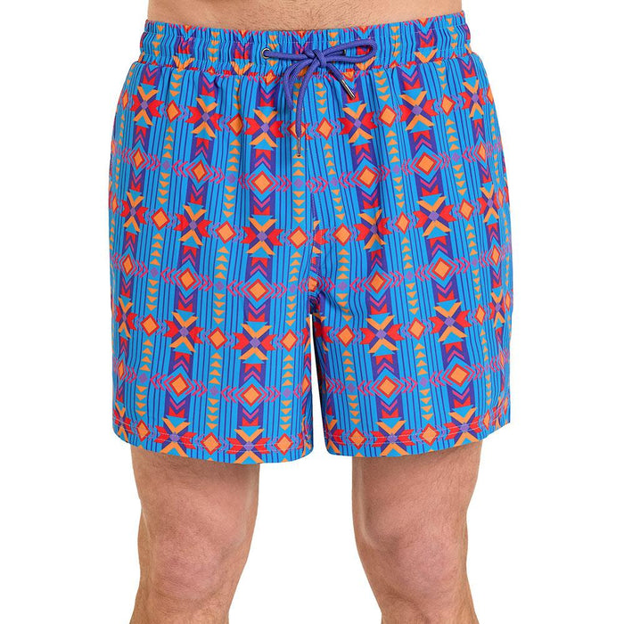 Men's Sapphire Southwestern Swim Trunks