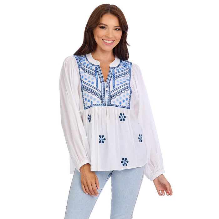 Margeaux White Embellished Top