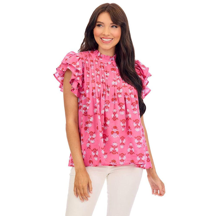 Pink Dolly Flutter Top