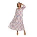 Women's White & Pink Floral Dress