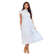 Women's Blue Dorian Midi Dress