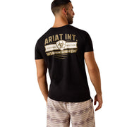 Men's Banner Badge Black Tee Shirt