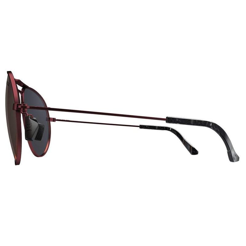 Bex Wesley Burgundy and Gold Sunglasses