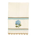 Blue Floral Embroidered Towel