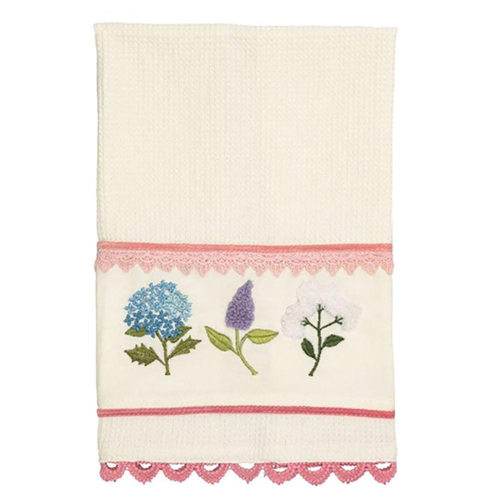 Multi Floral Embroidered Towel
