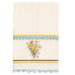 Yellow Floral Embroidered Towel