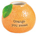Orange Bud Vase