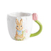 Pink Tulip Handle Mug