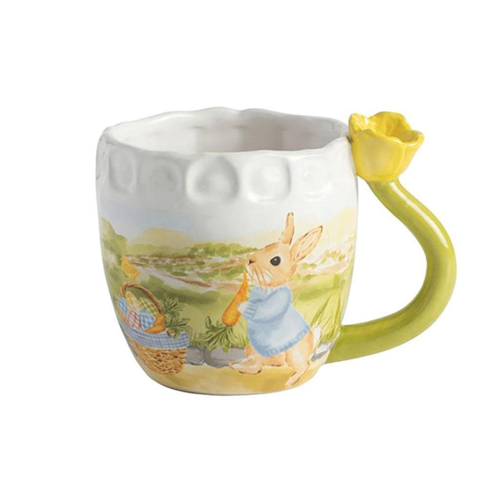 Yellow Tulip Handle Mug