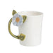Blue Flower Handle Mug
