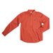 Boy's Red Printed Long Sleeve Button Shirt