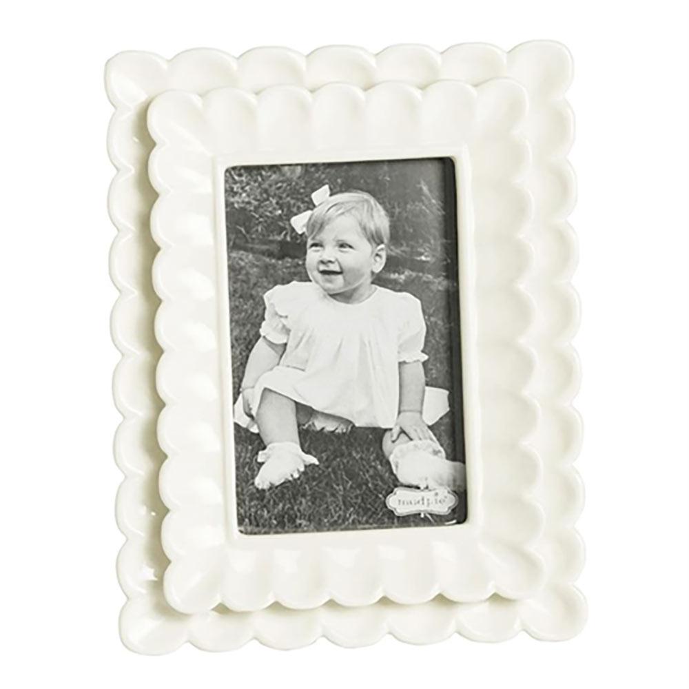 Mud Pie Small Scalloped Frame