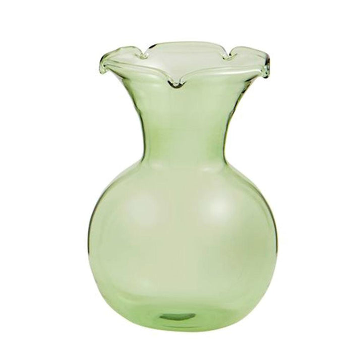 Green Botanica Ruffle Vase