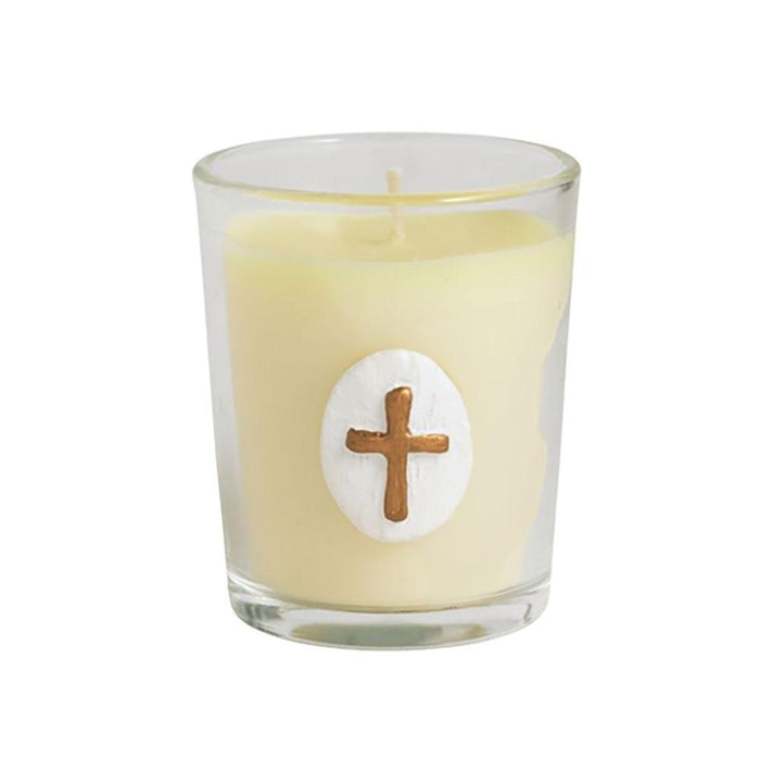 Intaglio Cross Votive Candle