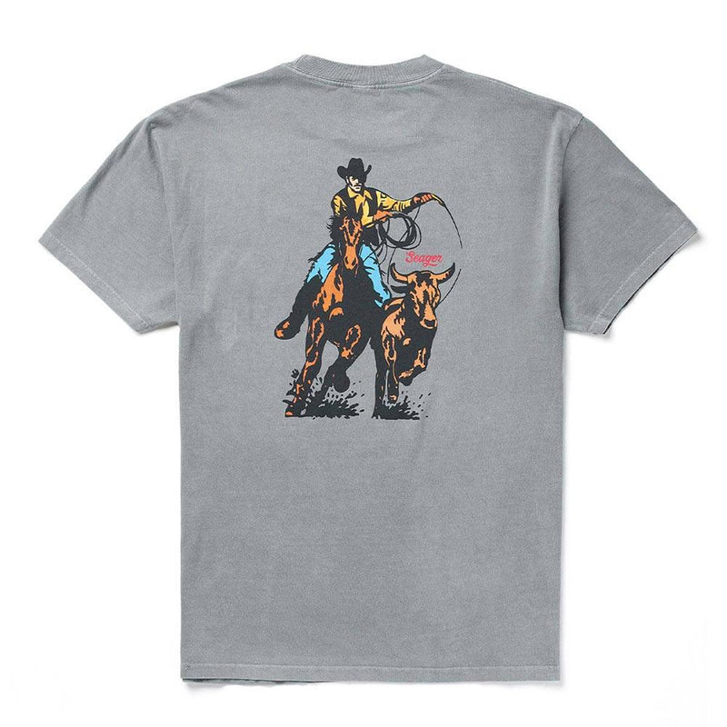 Men's Pigment Grey Rodeo Series Tee Shirt