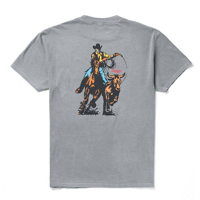 Men's Pigment Grey Rodeo Series Tee Shirt