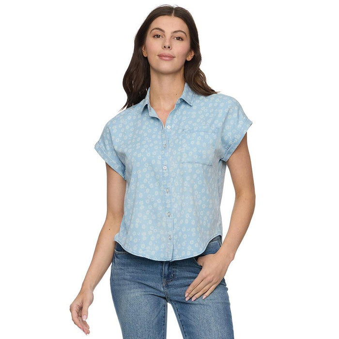 Women's Siena Bleach Print Top