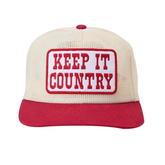 Men's Red Keep It Country Trucker Cap
