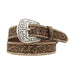 Women's Brown Floral Belt