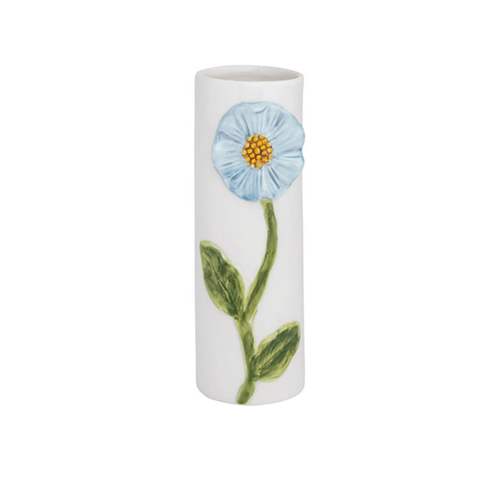 Blue Flower Stem Bud Vase