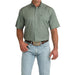 Men's Olive Print ArenaFlex Short Sleeve Shirt
