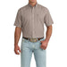 Men's Brown Printed ArenaFlex Short Sleeve Shirt