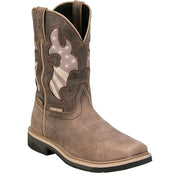 Men's Bolt Brown Vamp 11in Top Comp Square Toe Waterproof Work Boot