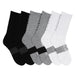 Men's Black Everyday Half Cushion Crew Sock 6 Pack