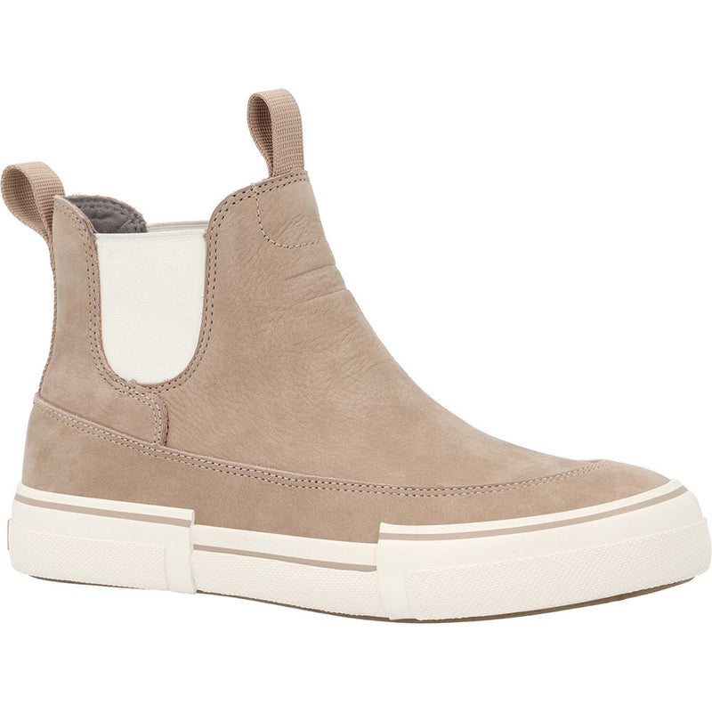 Women's Chelsea Warm Taupe Leather Ankle Deck Boot