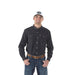 Men's Charcoal Grey Core Long Sleeve Snap Shirt