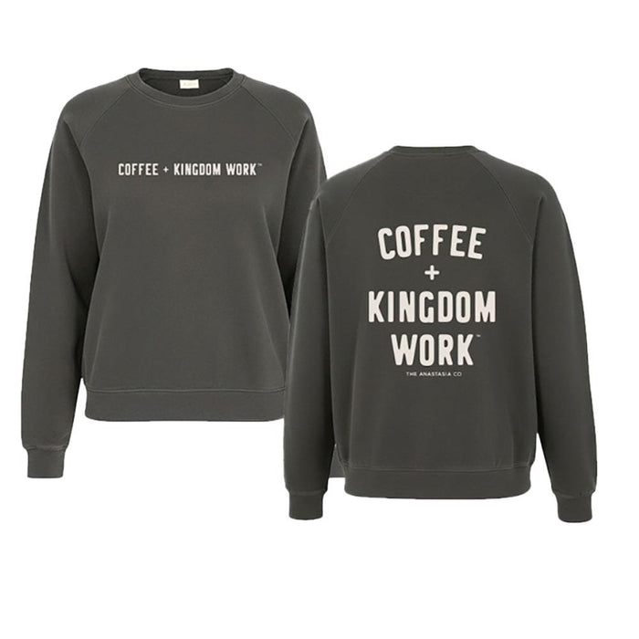 Women's ffee + Kingdom Work Charcoal Sweatshirt