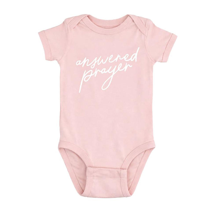 Girl's Blush Answered Prayers Onesie