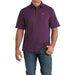Men's Purple Print Short Sleeve ArenaFlex Polo