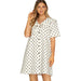 Women's WhiteBlack Polka Dot Dress