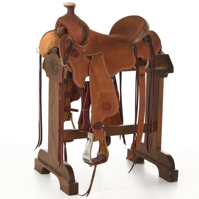Used 15.5in Roughout Seat Rig Stripdown Ranch Roper