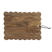 Large Scalloped Wood Board