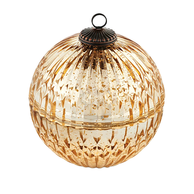 Winter White Mercury Ornament Candle
