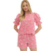 Women's Pink Floral Top