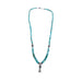 Turquoise & Silver Squash Necklace