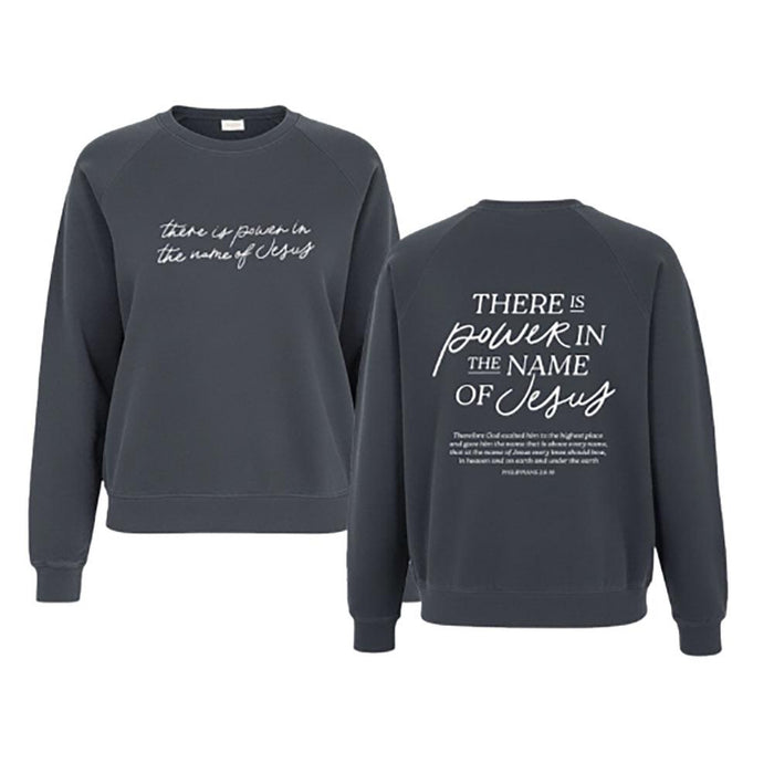 Women's Black Power In The Name Jesus Sweatshirt