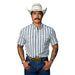 Men's Jake White Short Sleeve Snap Shirt