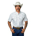 Men's Carson White Short Sleeve Snap Shirt