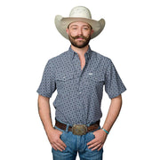 Men's Colton Blue Short Sleeve Snap Shirt