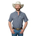 Men's Colton Blue Short Sleeve Snap Shirt