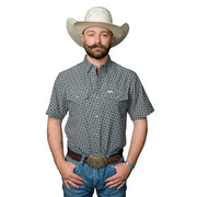 Men's Colton Green Short Sleeve Snap Shirt