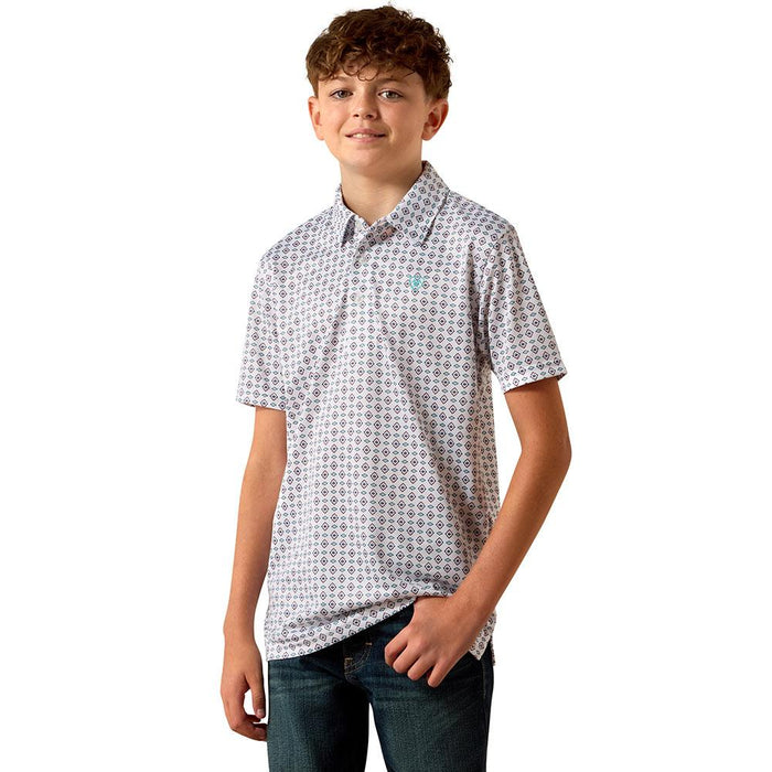 Boy's Southwest Print Classic Polo