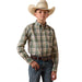 Boy's Bronze Green Plaid Pro Series Sebastian Shirt