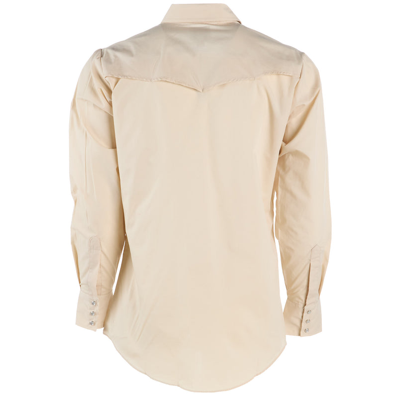 Ely Cattleman Mens Pro Ecru Long Sleeve Shirt